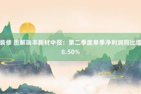 装修 图解瑞丰新材中报：第二季度单季净利润同比增8.50%